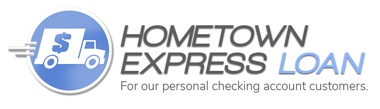 Hometown Express Loan. Santa pointing with a Virtual Reality headset on.