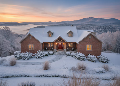 Image of house in the Appalachian mountains.