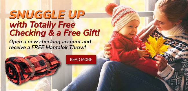 Free Checking & a Free Gift. Click to read more.