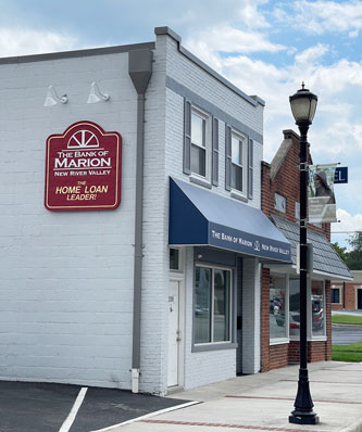 The Bank of Marion, New River Valley building.